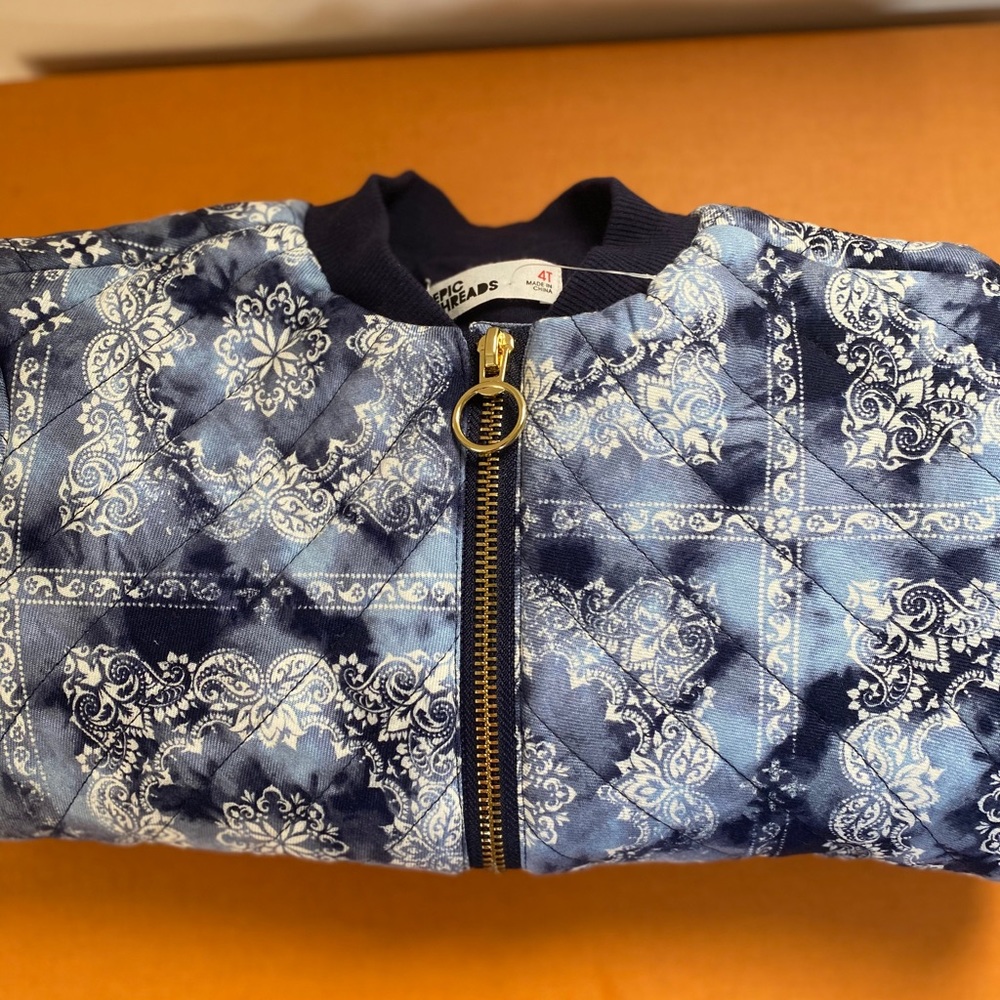 EPIC THREADS QUILTED JACKET LITTLE GIRLS SZ 4T - Picture 6 of 7
